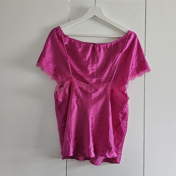 NEW Victoria's Secret Pink Polka Dot Pajama Set Size L - Picture 3 of 5